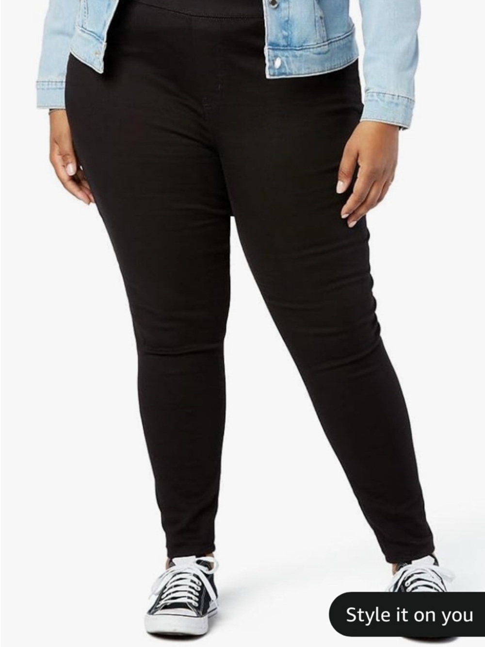 Everyday High-Rise Black Skinny Jeans for Women